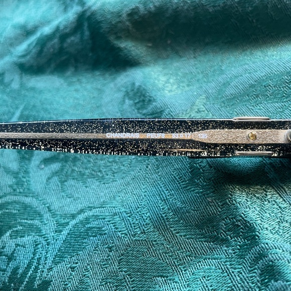 Kate Spade Dark Brown Glittery Rectangular Sunglasses No Prescription - Picture 6 of 9